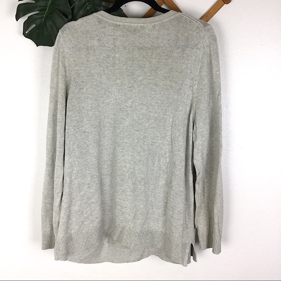 Lane Bryant | 18/20 Grey Embellished Knit Sweater - Picture 2 of 6